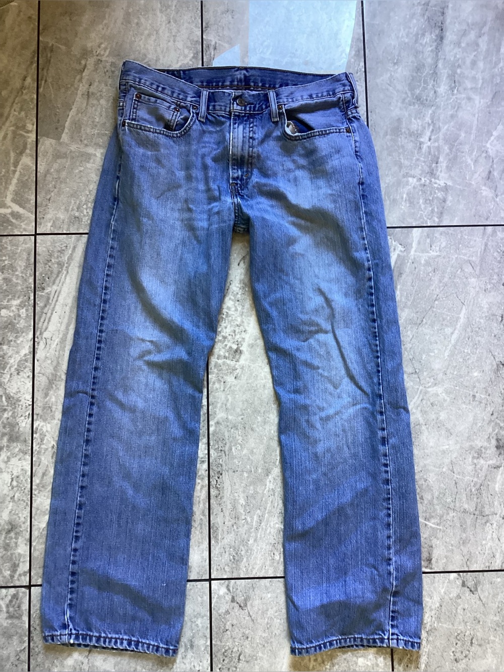 Levis 569 Loose Straight Jeans Mens 32x32 Medium Wash Blue Denim Straight Pants